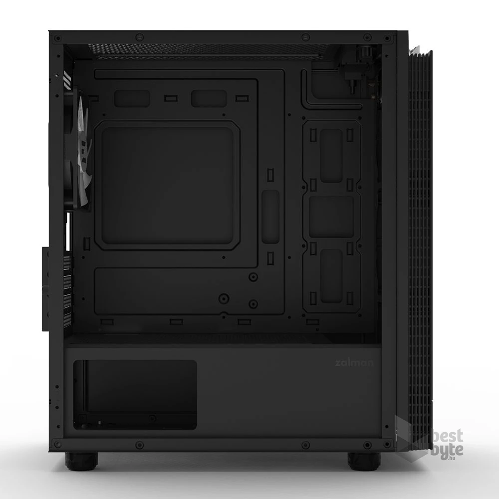 Zalman T4 PLUS Black fekete (táp nélküli) ablakos mATX ház