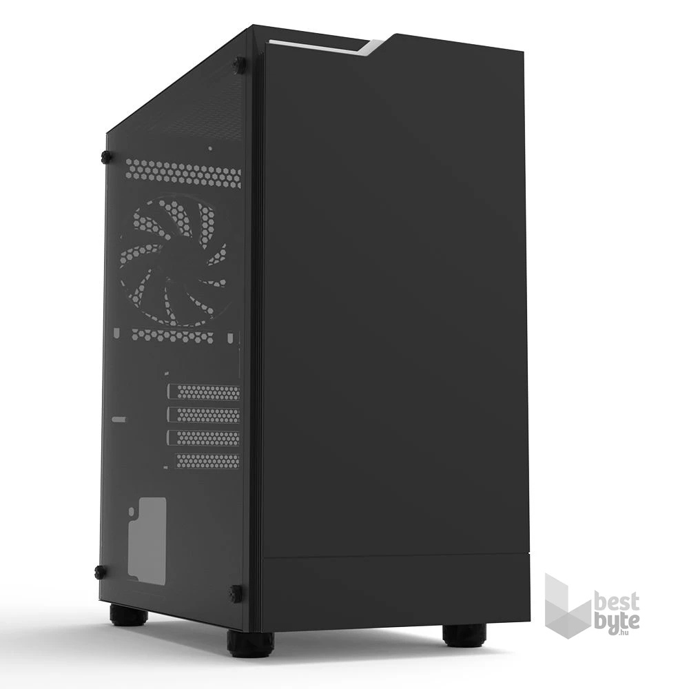 Zalman T4 PLUS Black fekete (táp nélküli) ablakos mATX ház