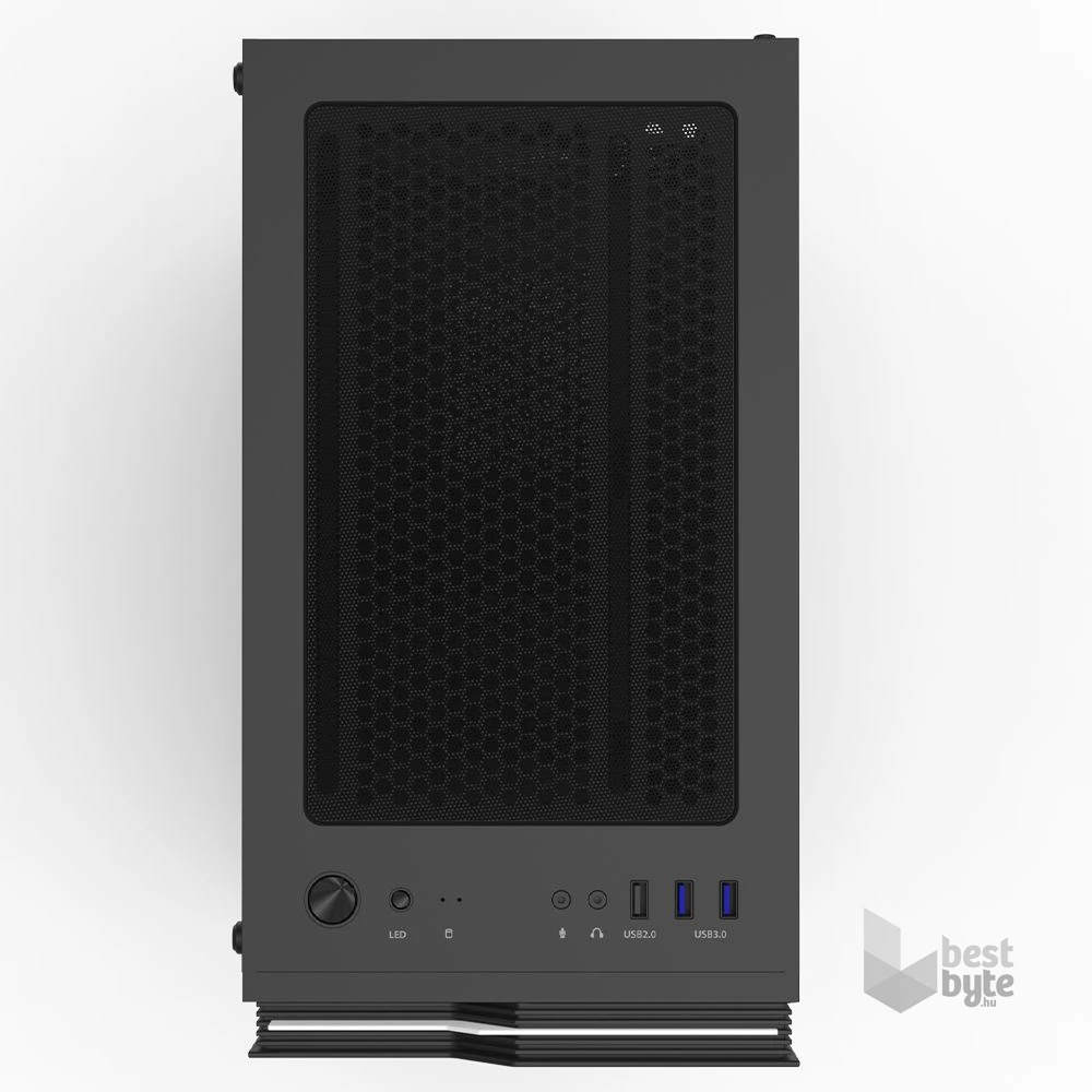 Zalman T4 PLUS Black fekete (táp nélküli) ablakos mATX ház