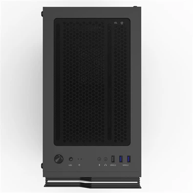 Zalman T4 PLUS Black fekete (táp nélküli) ablakos mATX ház