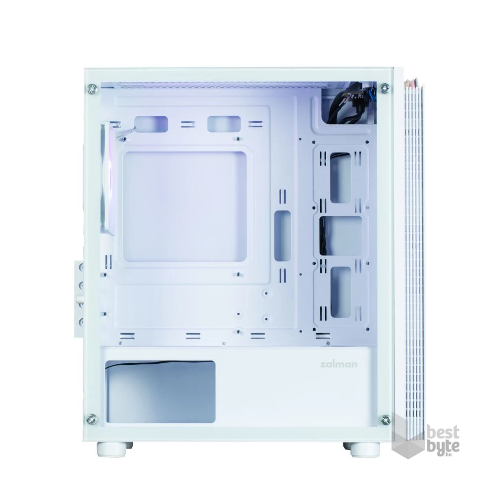 Zalman T4 PLUS White fehér (táp nélküli) ablakos mATX ház