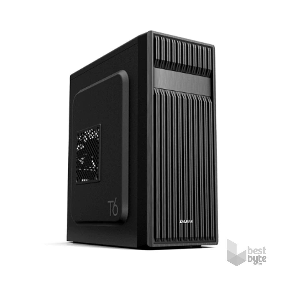 Zalman T6 fekete (táp nélküli) ATX ház