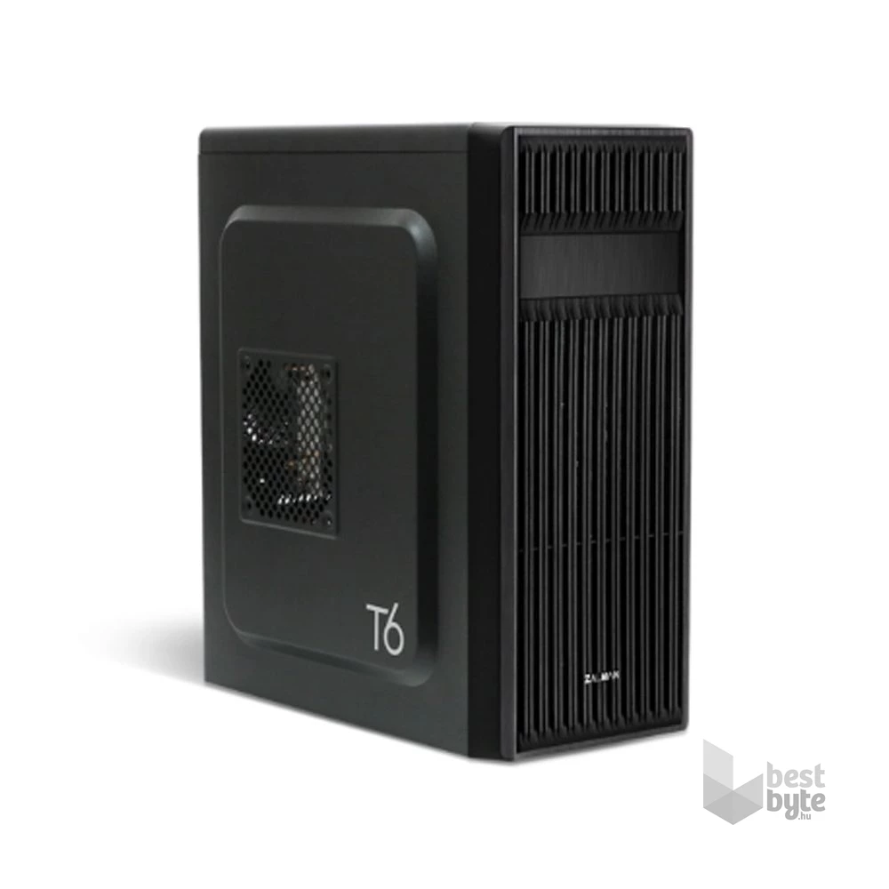 Zalman T6 fekete (táp nélküli) ATX ház