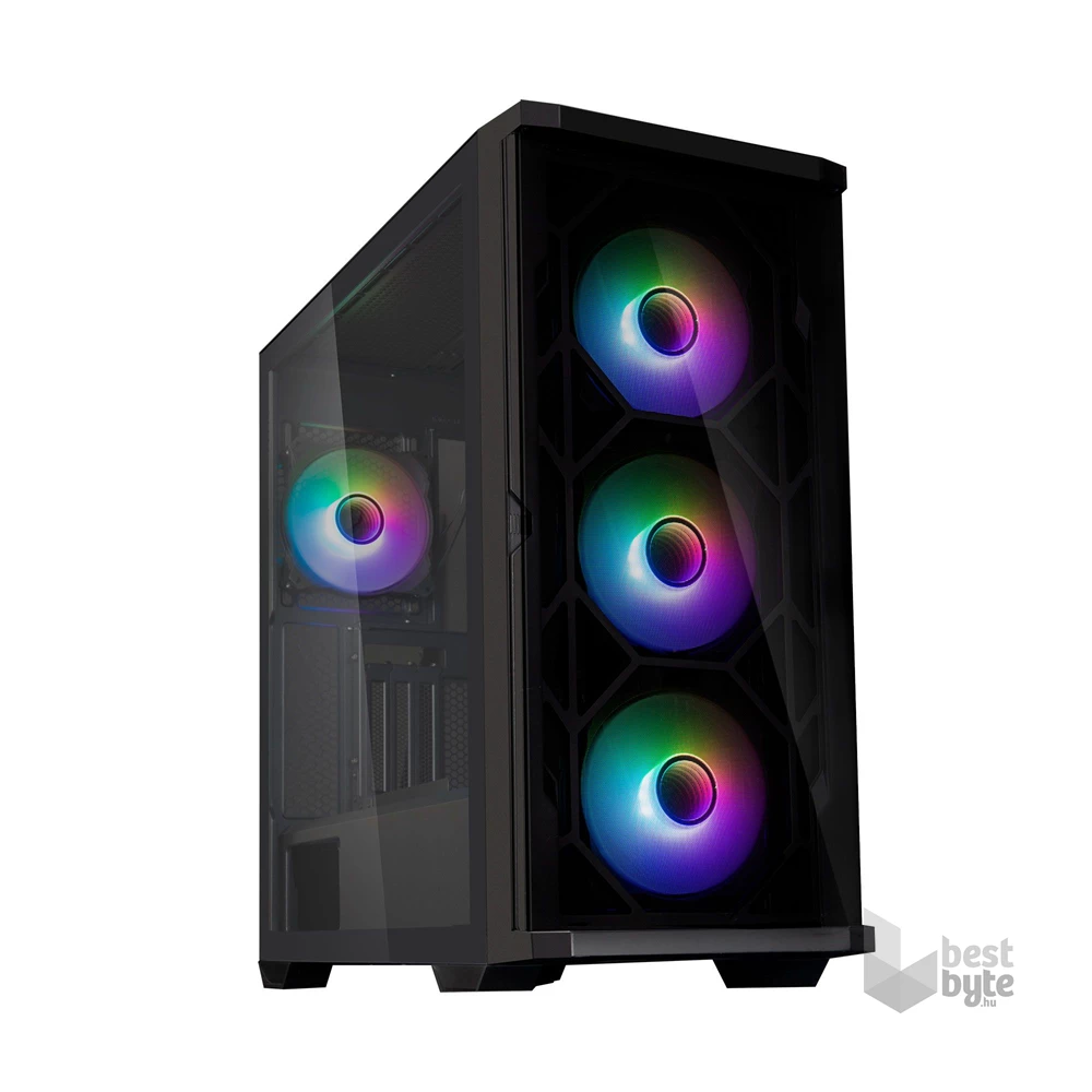 Zalman Z10 DUO fekete (táp nélküli) ablakos ATX ház