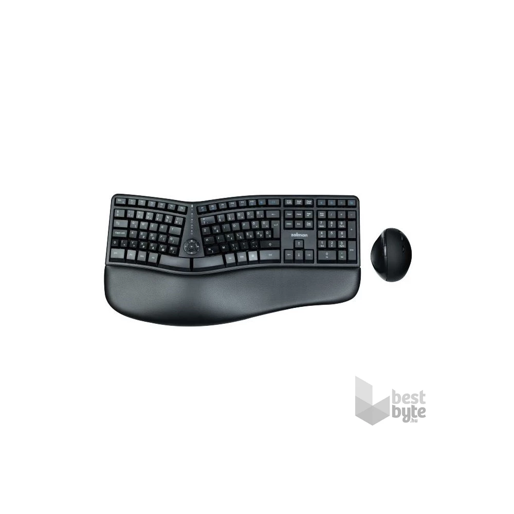 Zalman ZM-K690M ergonómikus vezeték nélküli billentyűzet + egér (A)