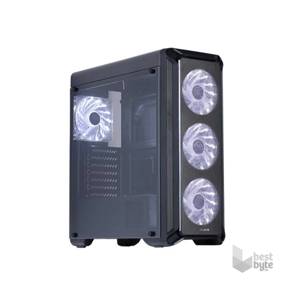 Zalman i3 fekete (táp nélküli) ablakos ATX ház