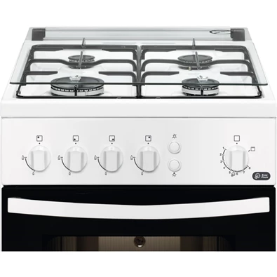 Zanussi ZCG510X1WA fehér, szabadonálló, gáz, főzőzóna: 4, sütő:55L, grill, tűzhely