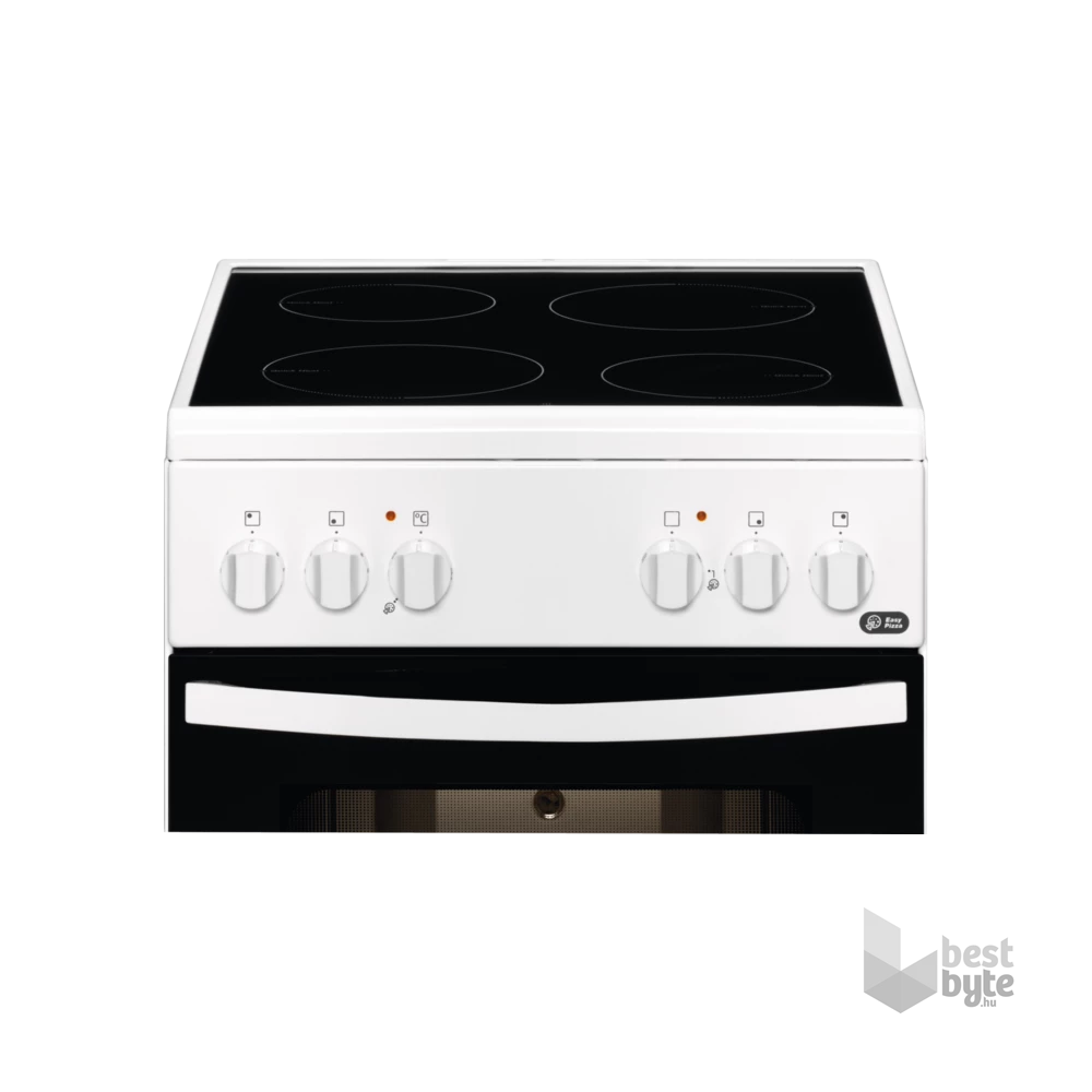 Zanussi ZCV540G1WA fehér, szabadonálló, kerámialapos, elektromos, főzőzóna: 4, sütő:54L, grill, tűzhely