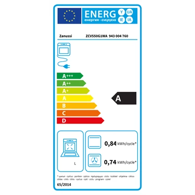 Zanussi ZCV 550G1WA fehér kerámialapos tűzhely