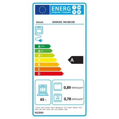 Zanussi ZOHEE2K2 fekete beépíthető sütő
