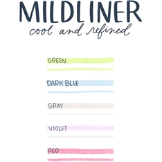 ZEBRA Mildliner Cool&Refined 5db-os kettős végű szövegkiemelő készlet