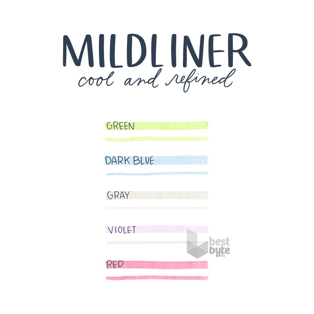 ZEBRA Mildliner Cool&Refined 5db-os kettős végű szövegkiemelő készlet