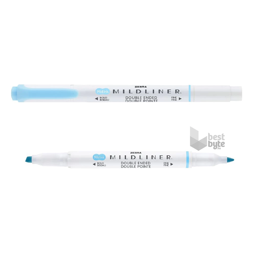 Zebra Mildliner Fluorescent kék kettős végű szövegkiemelő