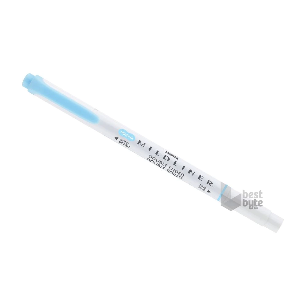 Zebra Mildliner Fluorescent kék kettős végű szövegkiemelő