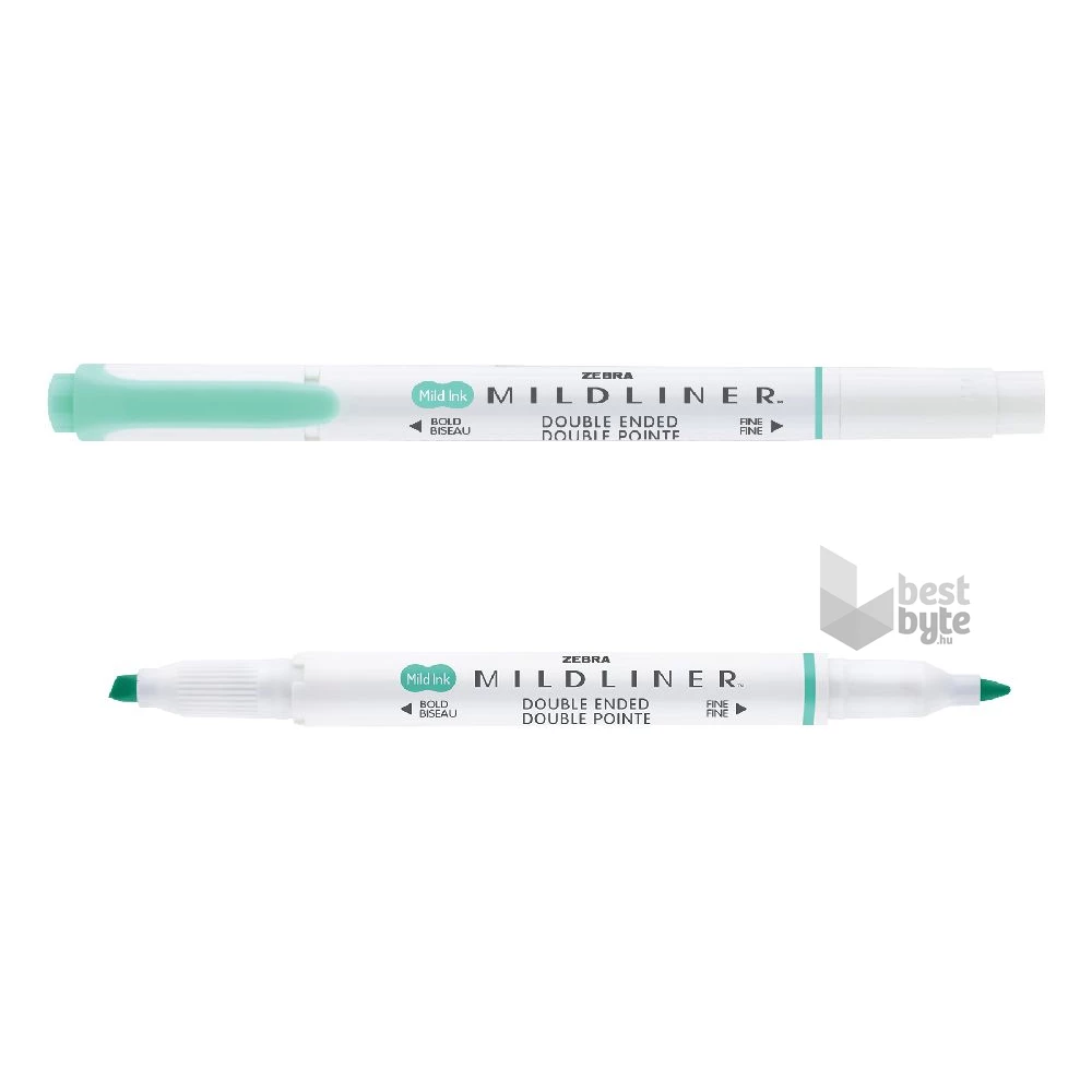 Zebra Mildliner Fluorescent kékeszöld kettős végű szövegkiemelő