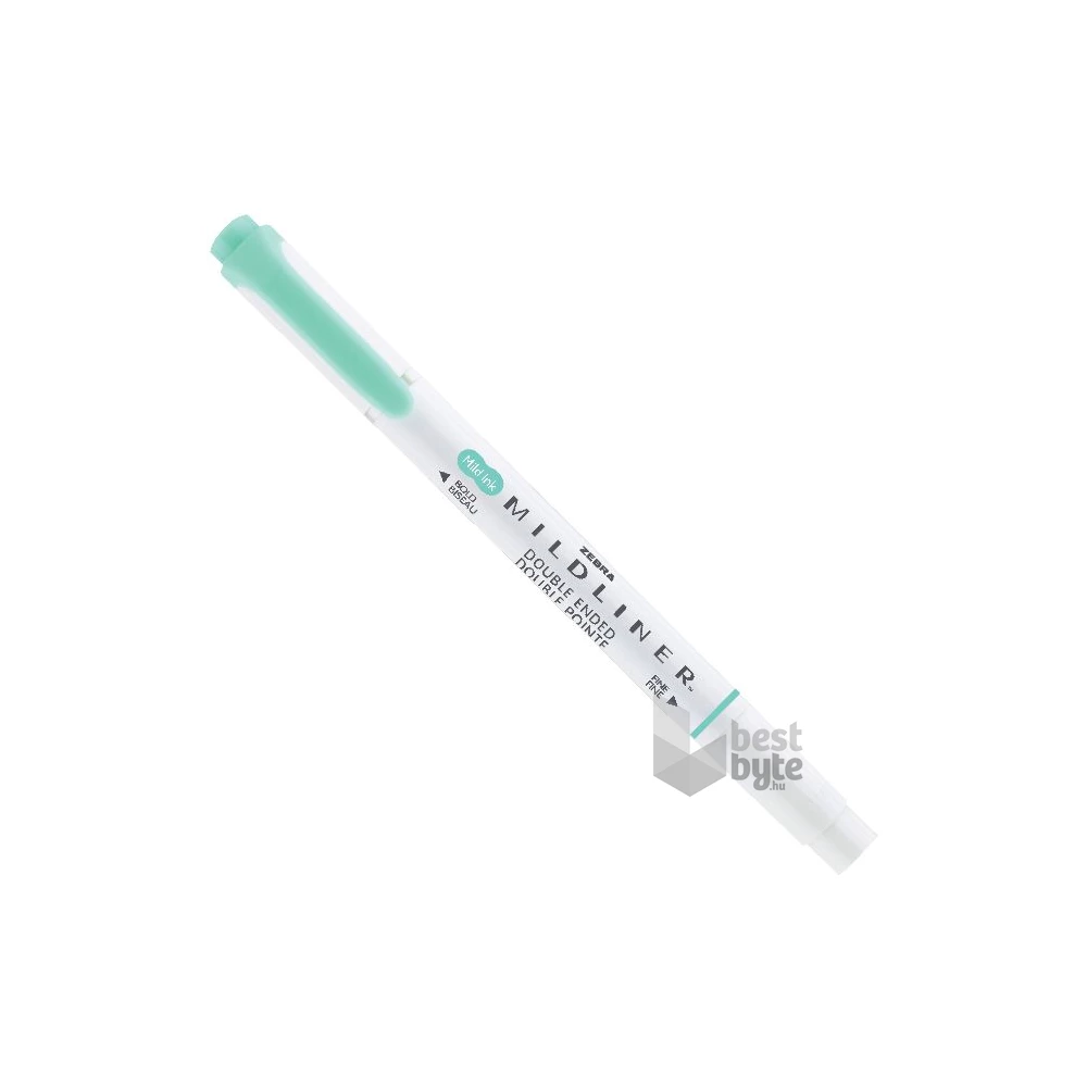 Zebra Mildliner Fluorescent kékeszöld kettős végű szövegkiemelő