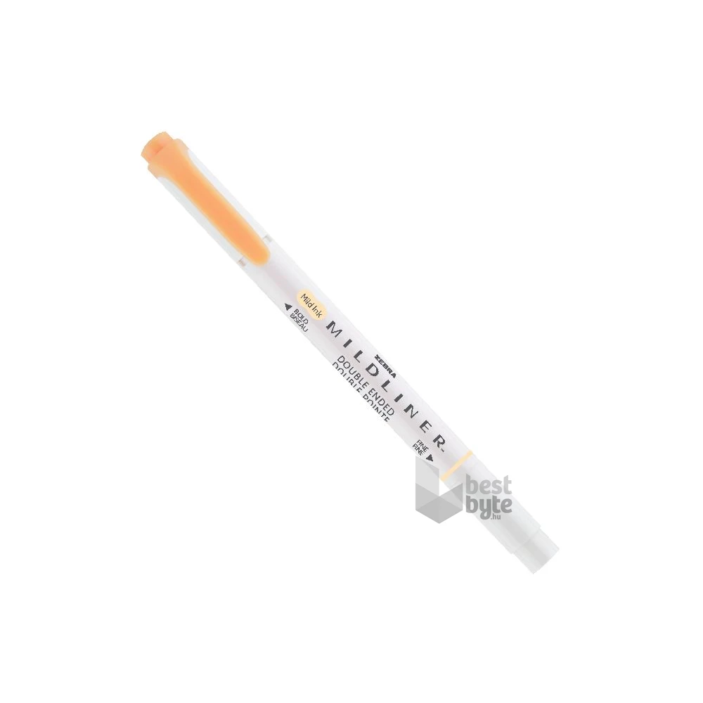 Zebra Mildliner Fluorescent narancssárga kettős végű szövegkiemelő