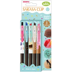 Zebra Sarasa Clip 0,7 Ice Cream 5 db zselés toll készlet