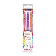 Zebra Sarasa Clip Gelpen 0,7 Sunset vibes 3 db zseléstoll készlet