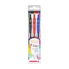 Zebra Sarasa Clip Gelpen 0,7 Urban vibes 3 db zseléstoll készlet