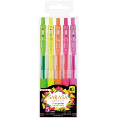 ZEBRA Sarasa  Clip Neon 5db-os zseléstoll készlet