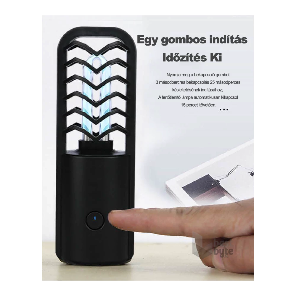 Zinas ZN-UVLM07 fehér mini UV-C lámpa+ ózongenerátor