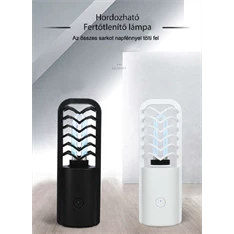 Zinas ZN-UVLM07 fehér mini UV-C lámpa+ ózongenerátor