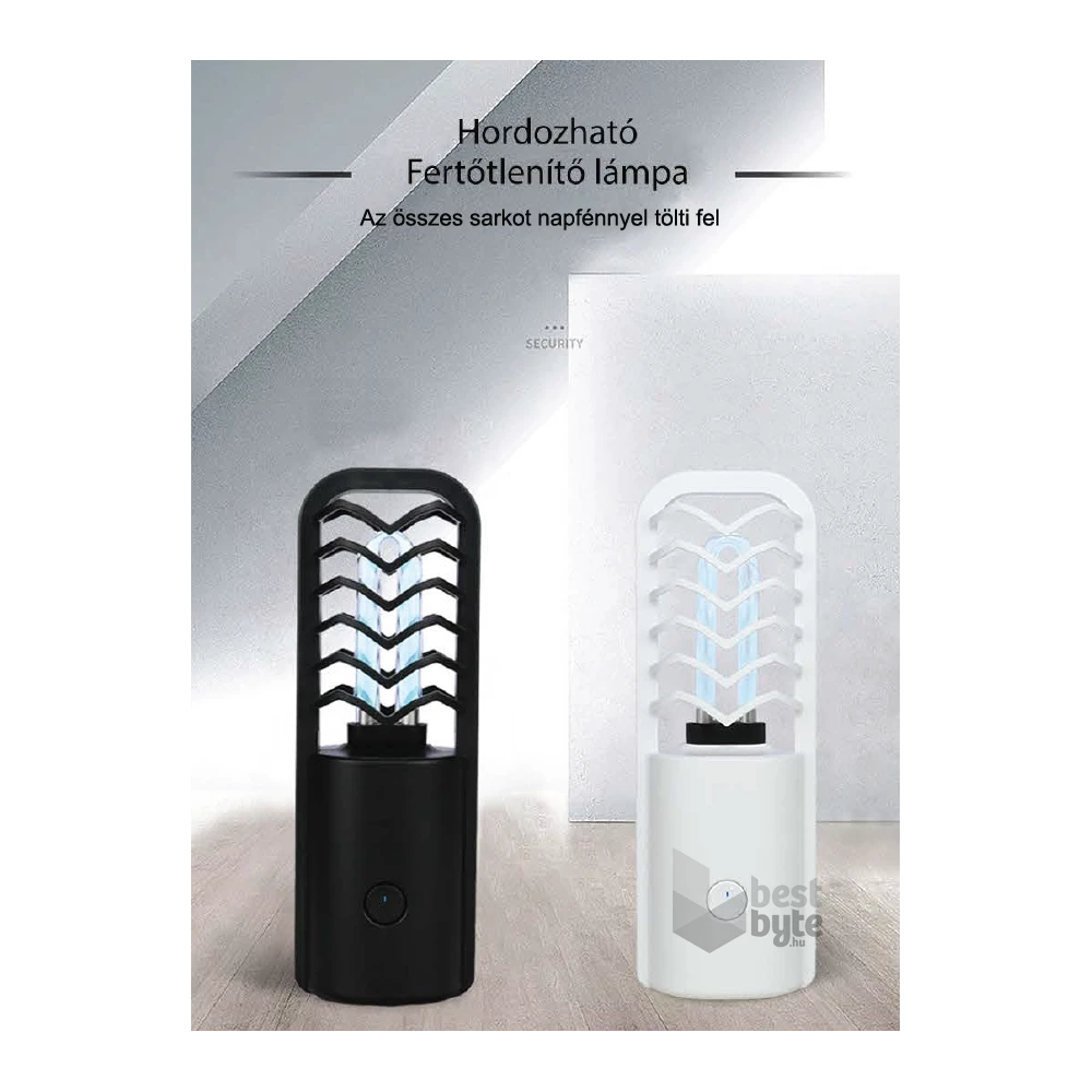 Zinas ZN-UVLM07 fehér mini UV-C lámpa+ ózongenerátor