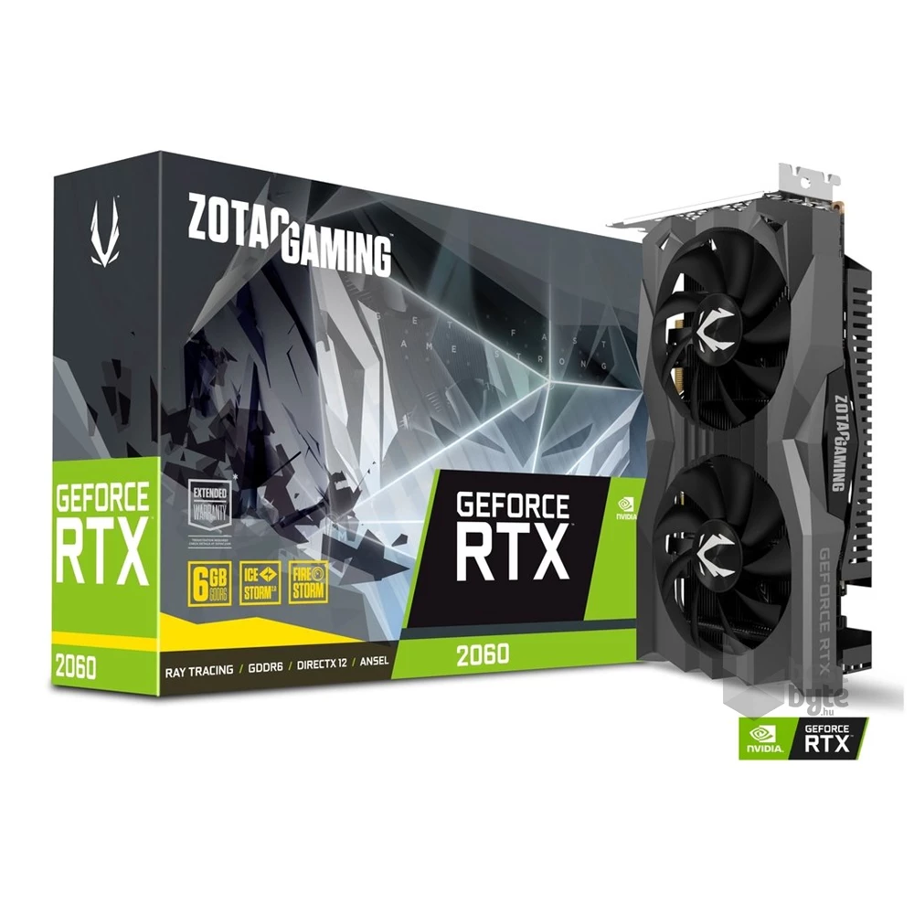Zotac GAMING GeForce RTX 2060 nVidia 6GB GDDR6 192bit  PCIe videokártya