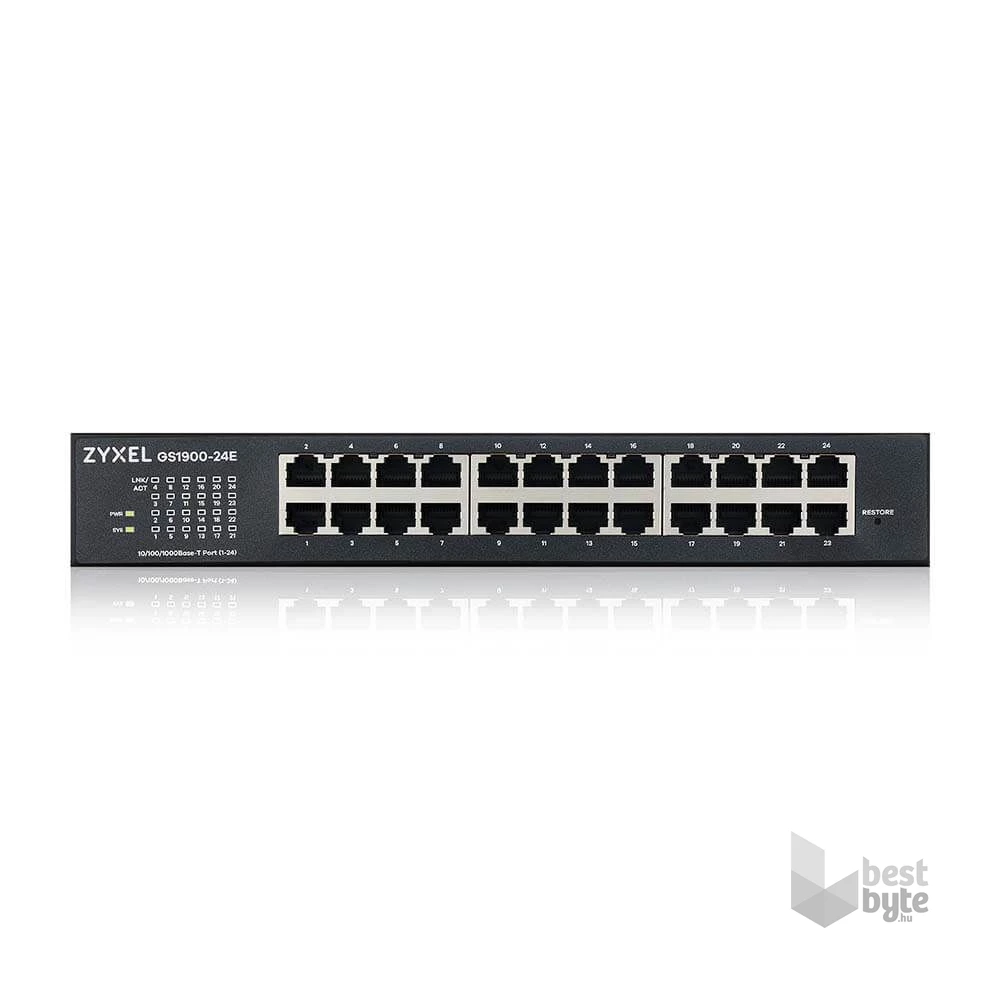 ZyXEL GS1900-24Ev3 24port GbE LAN smart menedzselhető switch