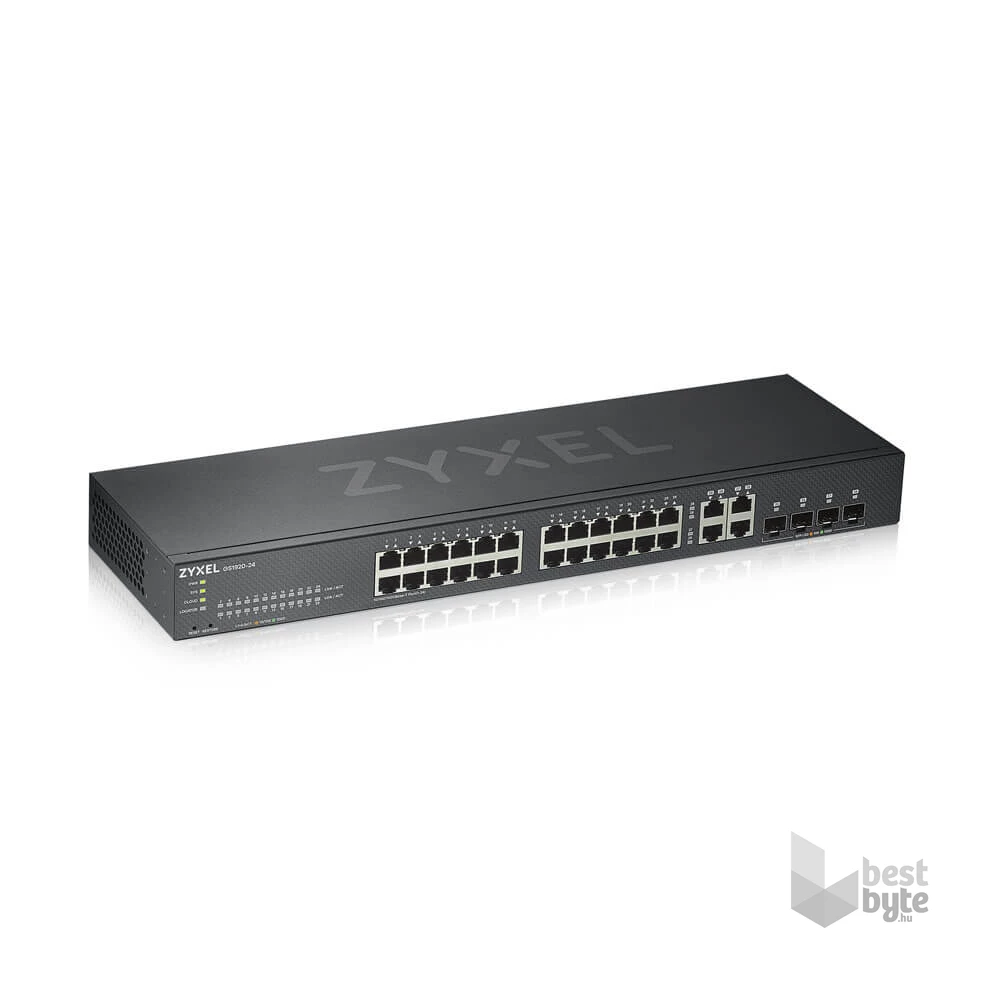 ZyXEL GS1920-24v2 28port GbE LAN L2 menedzselhető switch