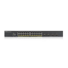 ZyXEL XGS1930-28HP 24port GbE LAN PoE (375W) 4port 10GbE SFP+ L2+ menedzselhető switch