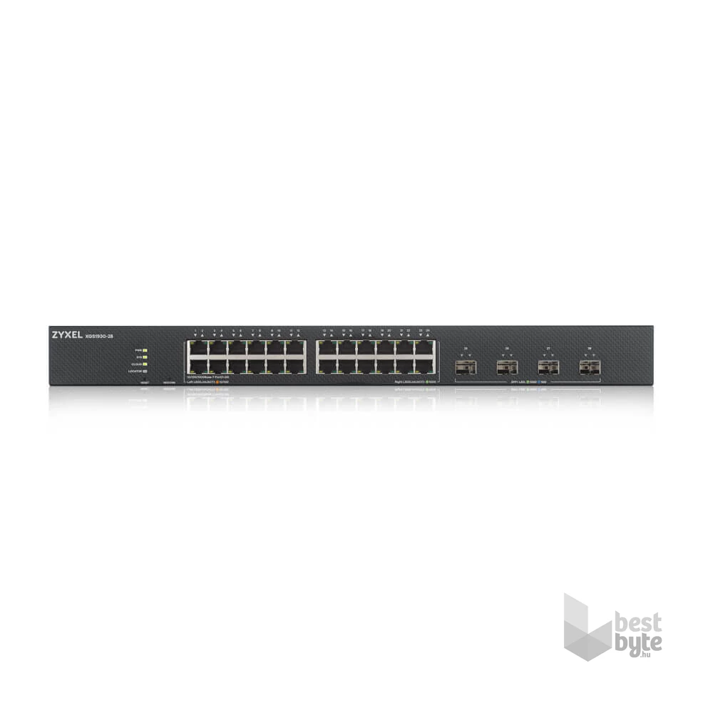 ZyXEL XGS1930-28 24port GbE LAN 4port 10GbE SFP+ L2+ menedzselhető switch