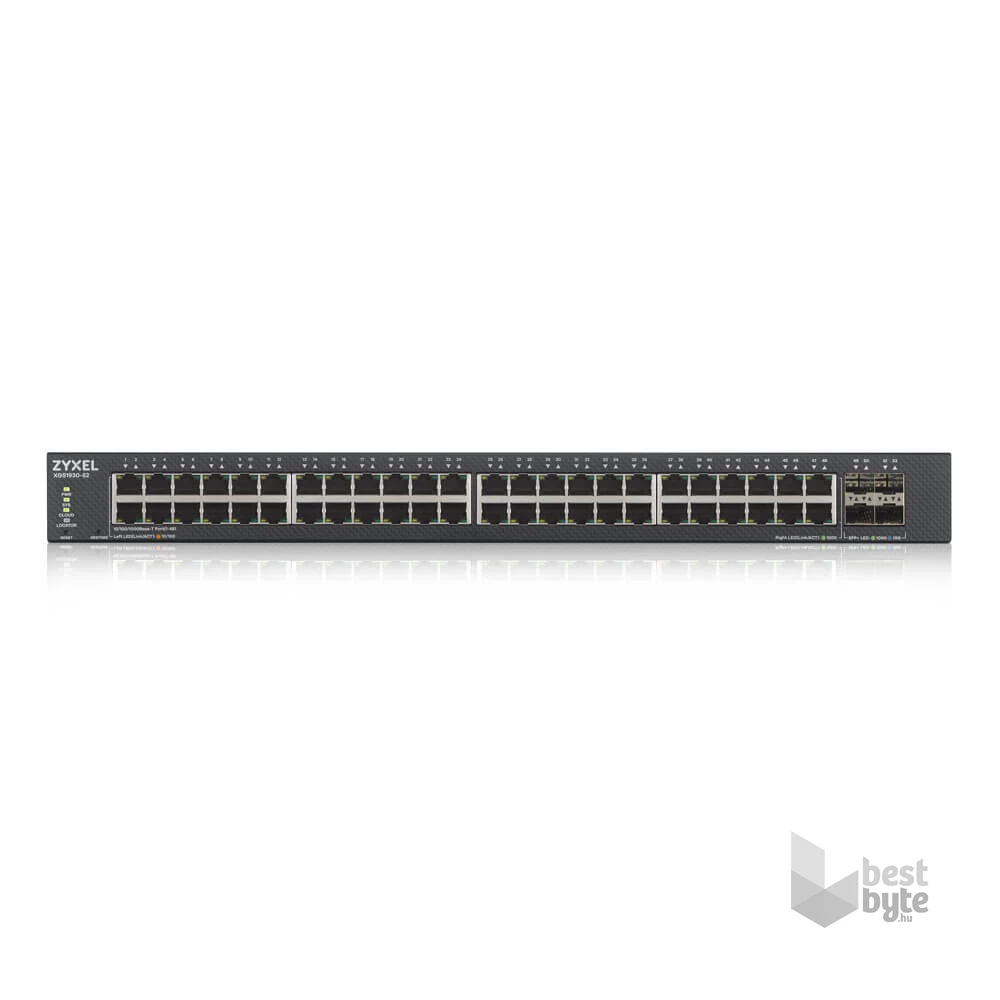 ZyXEL XGS1930-52 48port GbE LAN 4port 10GbE SFP+ L2+ menedzselhető switch