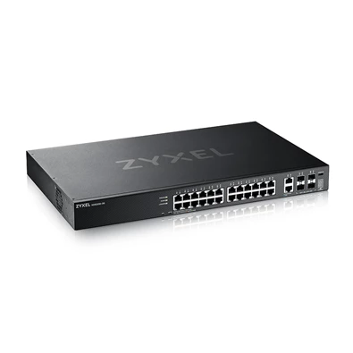 ZyXEL XGS2220-30 24xGbE LAN 2x10mG RJ45 LAN 4x10GbE SFP+ port L3 menedzselhető switch