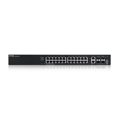 ZyXEL XGS2220-30 24xGbE LAN 2x10mG RJ45 LAN 4x10GbE SFP+ port L3 menedzselhető switch