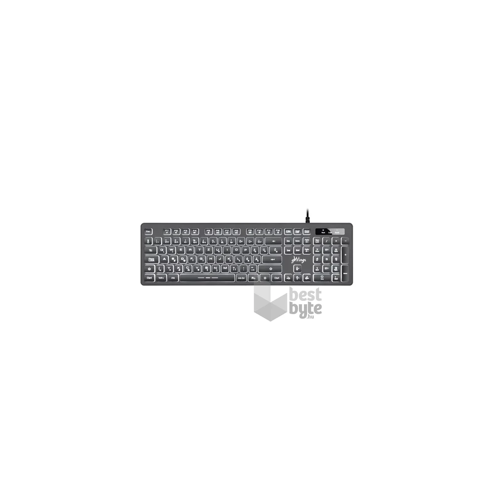 gWings GW470kb USB magyar billentyűzet fekete
