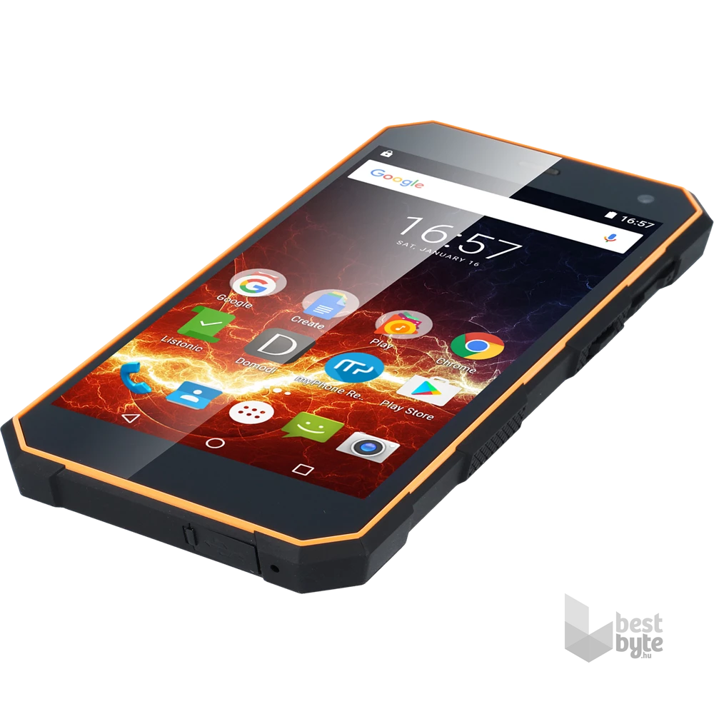 HAMMER ENERGY 2 3/32GB DualSIM kártyafüggetlen okostelefon - fekete/narancs (Android)