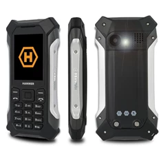 HAMMER Patriot+ 2,4" 3G Dual SIM ezüst csepp-, por- és ütésálló mobiltelefon