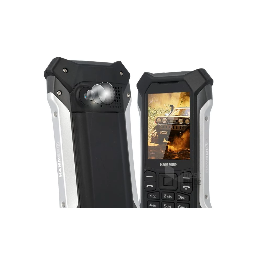 HAMMER Patriot 2,4" Dual SIM ezüst csepp-, por- és ütésálló mobiltelefon
