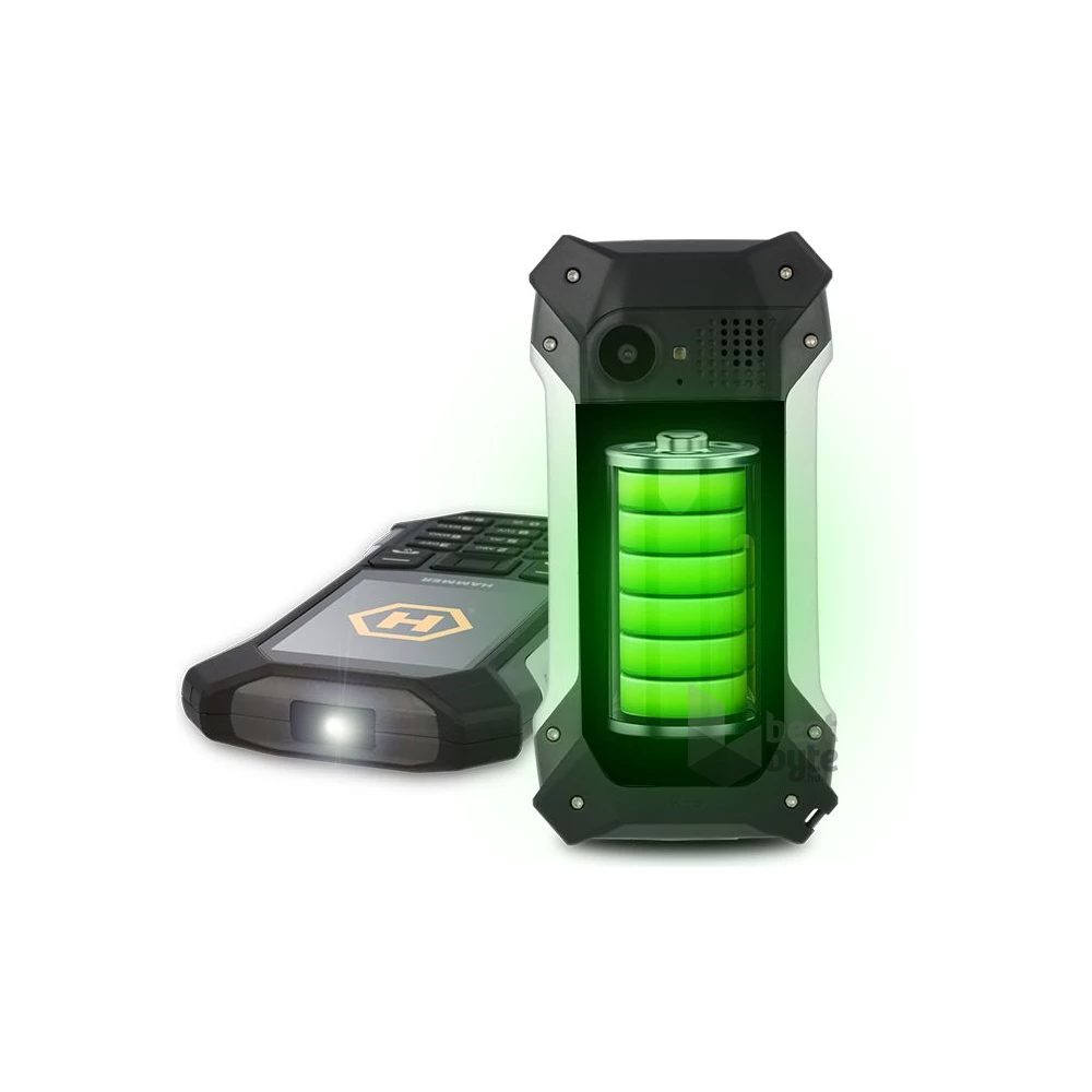 HAMMER Patriot 2,4" Dual SIM ezüst csepp-, por- és ütésálló mobiltelefon