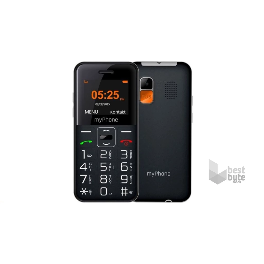 myPhone Halo EASY 1,7" fekete mobiltelefon