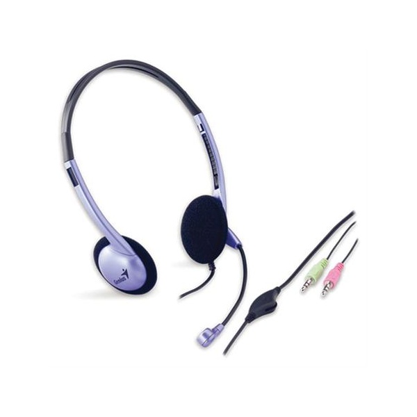Genius HS-02B jack fekete-lila mikrofonos PC fejhallgató headset a PlayIT Store-nál most bruttó 1.499 Ft.