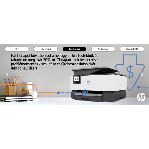 HP OfficeJet Pro 9010E All-in-One multifunkciós tintasugaras Instant Ink ready nyomtató - 26