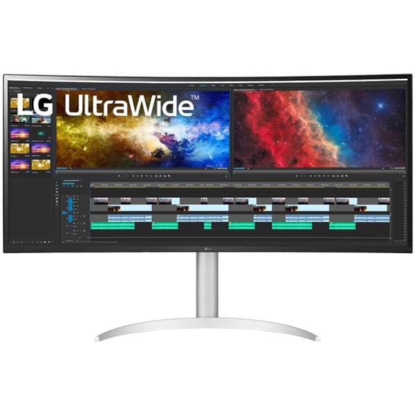 LG 38" 38WP85C-W UltraWide QHD+ IPS HDMI/DP ívelt kijelzős monitor