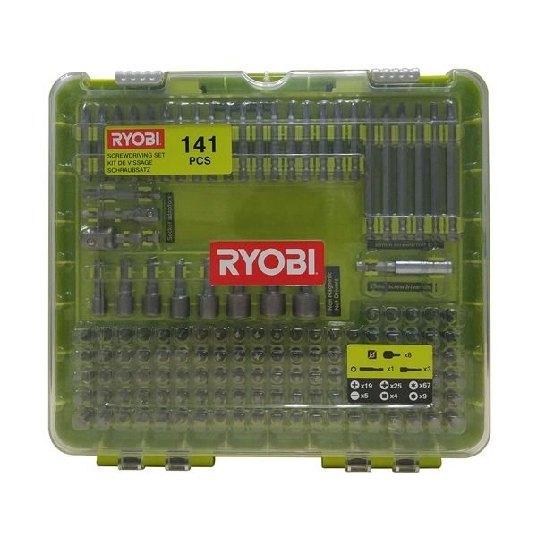 Ryobi RAKD141 141 db-os fúrócsavarozó bit készlet - 1