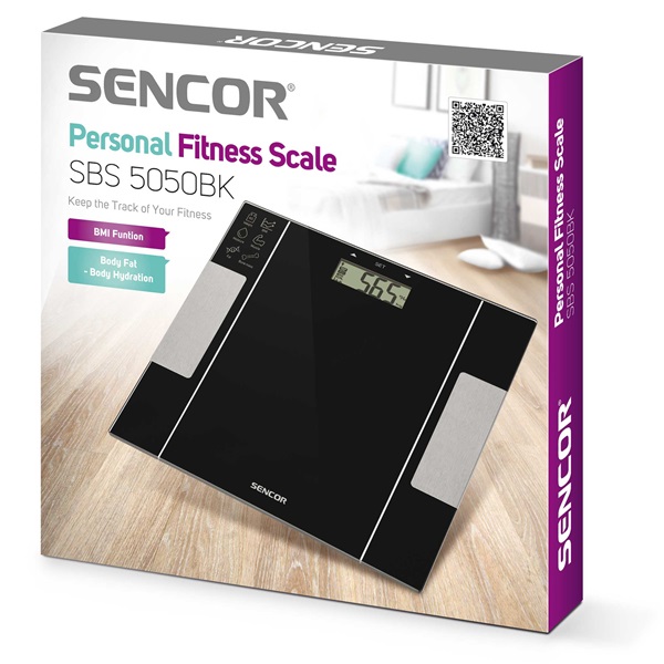 Sencor SBS 5050BK fekete fitnesz személymérleg - 8